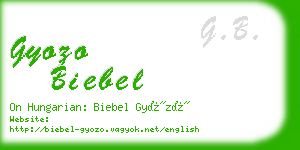 gyozo biebel business card